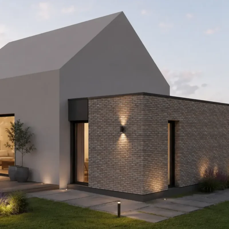 Extension en briquettes