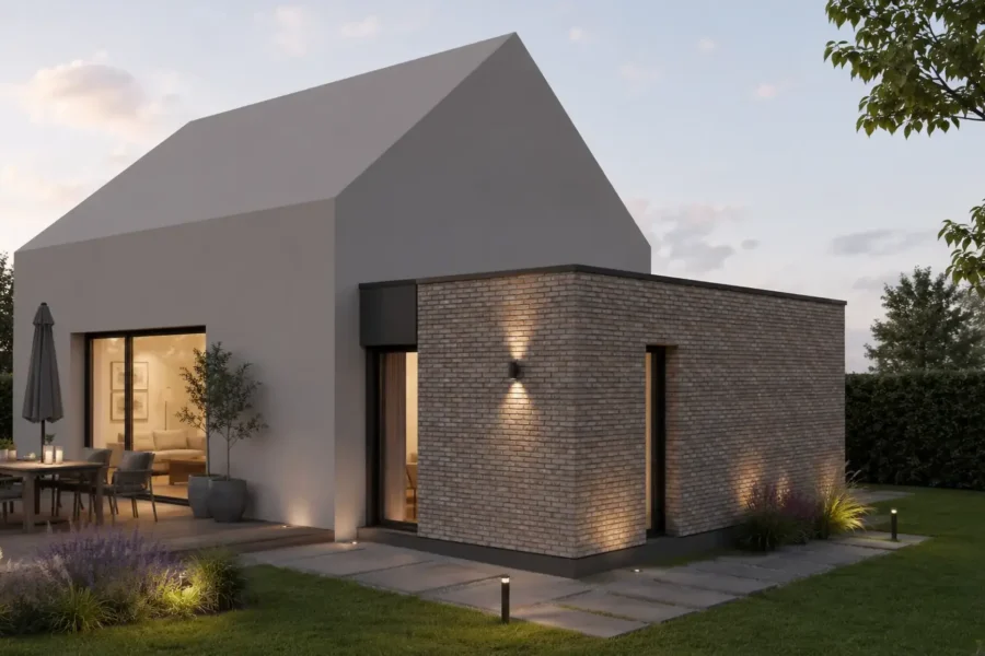 Extension en briquettes